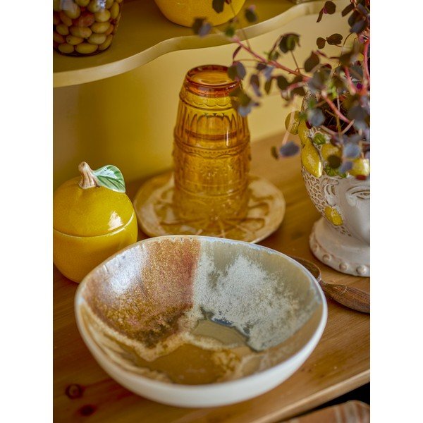 Kremowe kamionkowe miski zestaw 4 szt. 625 ml Lacey – Bloomingville-image-1