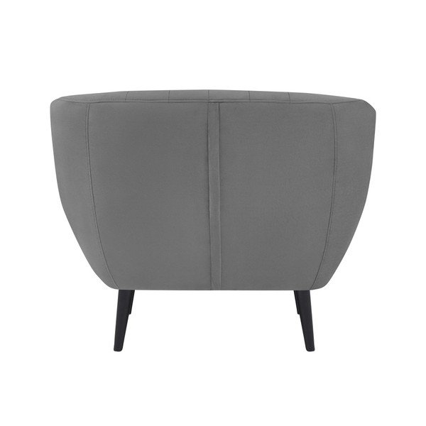 Szary fotel z czarnymi nogami Mazzini Sofas Toscane-image-3
