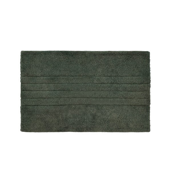 Ciemnozielony dywanik łazienkowy z bio bawełny 50x80 cm Soft – Södahl