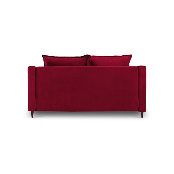 Czerwona aksamitna sofa Mazzini Sofas Freesia, 150 cm-image-3