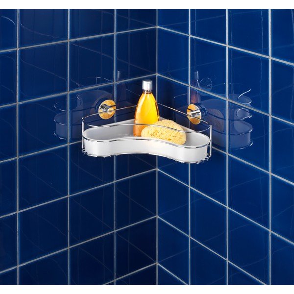 Narożna półka z przyssawką Wenko Vacuum-Loc Milazzo, do 33 kg-image-1