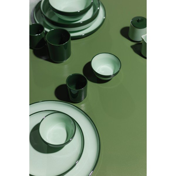 Zielony kamionkowy talerz ø 26 cm Duo – ONA-image-2