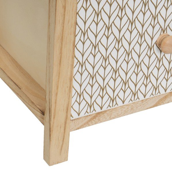 Wysoka komoda z litego drewna paulowni 34x78 cm – Casa Selección-image-4