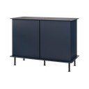 Ciemnoniebieska komoda z otworem na kable 120x88x50 cm Suumo – noo.ma