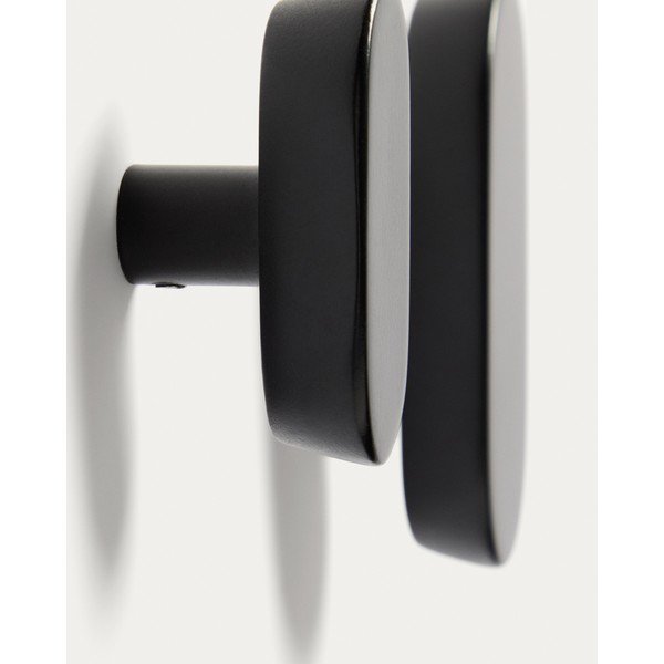 Czarne ścienne haczyki zestaw 2 szt. z litego drewna bukowego Arely – Kave Home-image-2