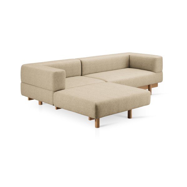 Beżowa wełniana sofa 260 cm Alchemist – EMKO-image-2