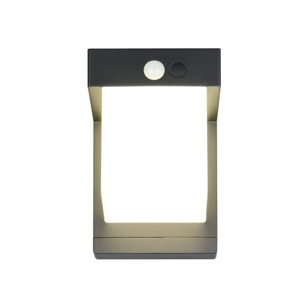 Zewnętrzna solarna lampa ścienna LED (wysokość 14 cm) Colombo – Reality-image-3