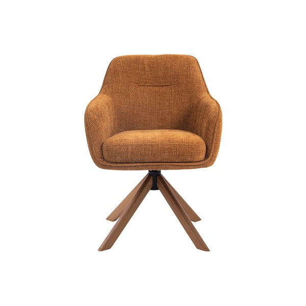 Pomarańczowe tapicerowane fotele jadalniane zestaw 2 szt. Avola – Unique Furniture-image-1