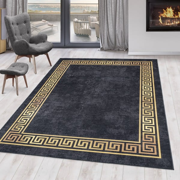 Antracytowy chodnik odpowiedni do prania 80x250 cm Fiesta – Ayyildiz Carpets-image-1