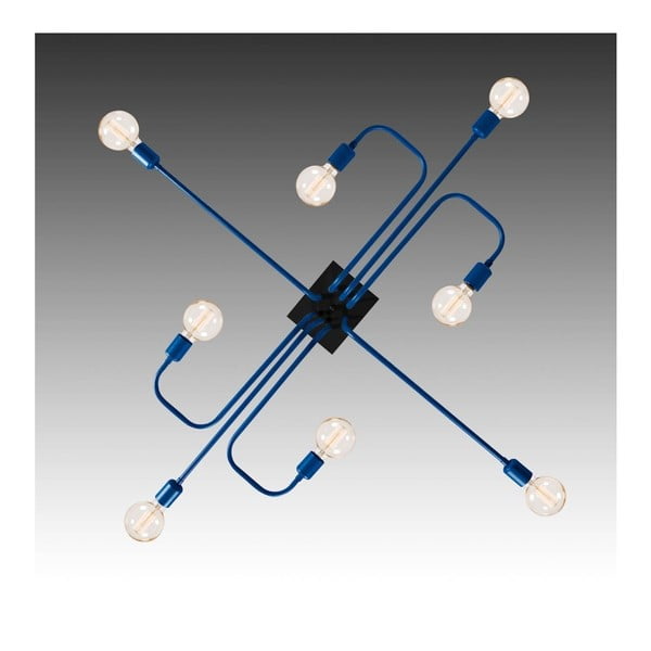 Granatowa lampa sufitowa Spider-image-3