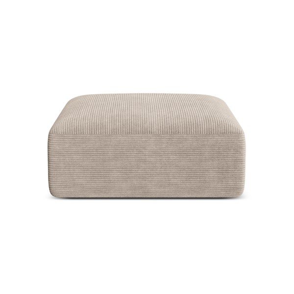 Jasnobrązowy sztruksowy podnóżek Campi – Cosmopolitan Design-image-1