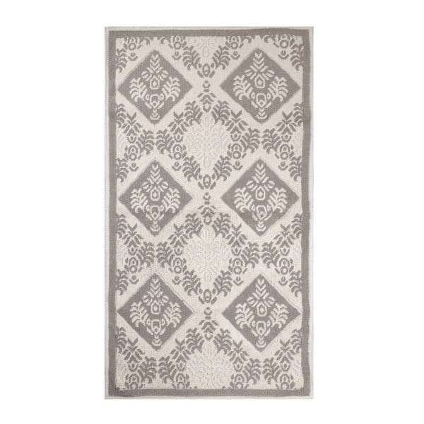 Szarokremowy dywan z domieszką bawełny Baklava Coffee, 80x150 cm