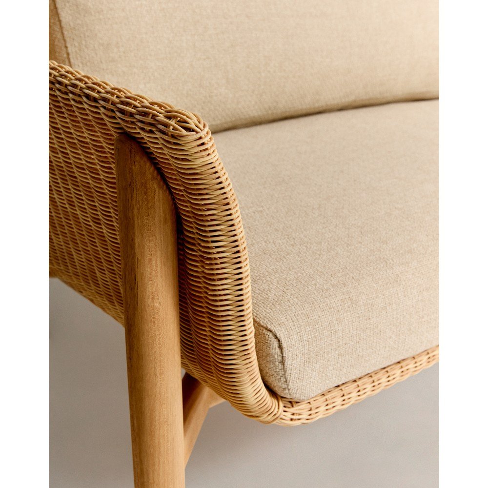 Beżowa/w naturalnym kolorze tapicerowana sofa ogrodowa Galea – Kave Home (zdjęcie 2)