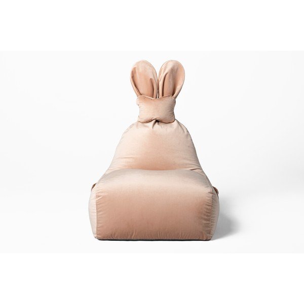 Jasnoróżowy dziecięcy worek do siedzenia Funny Bunny – The Brooklyn Kids-image-2