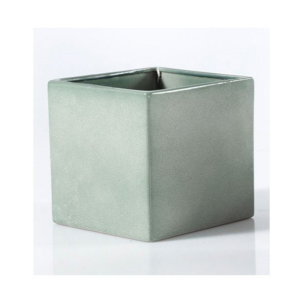 Zielona ceramiczna doniczka Big pots Latina, 15 x 15 cm-image-1
