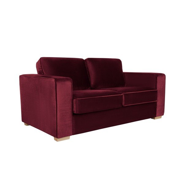 Burgundowa sofa 2-osobowa Cosmopolitan design Chicago-image-4