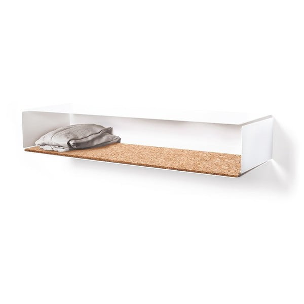 Biała półka z podkładką z korka Konstantin Slawinski Side Box