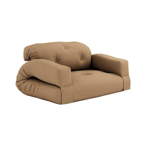 Sofa rozkładana z brązowym obiciem Karup Design Hippo Mocca