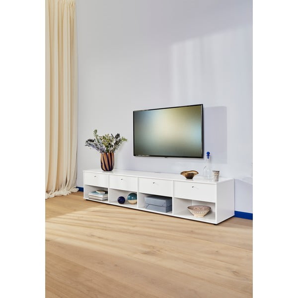 Biała szafka pod TV 214x45 cm Mistral – Hammel Furniture-image-1