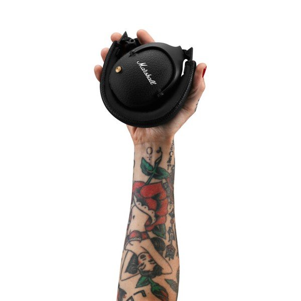 Czarne słuchawki Bluetooth Marshall Monitor II-image-3