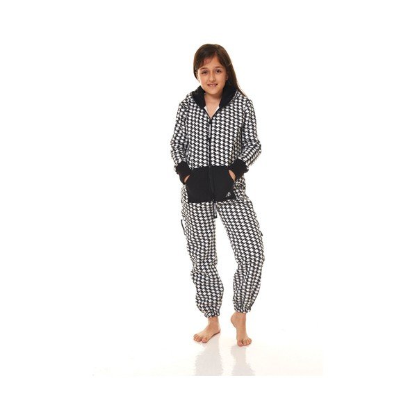 Czarno-biały dziecięcy kombinezon domowy Streetfly, 4-5 lat-image-3