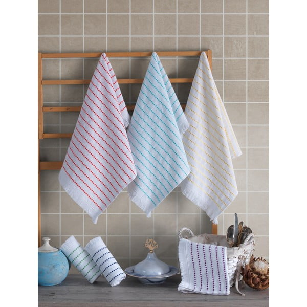 Bawełniane ścierki zestaw 6 szt. 40x60 cm Fabia – Foutastic-image-1