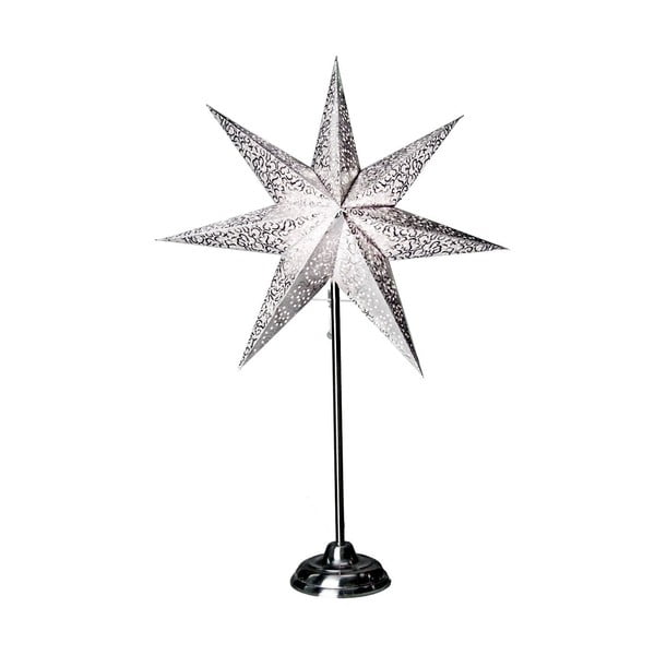 Świecąca gwiazda ze stojakiem Antique Grey, 70 cm