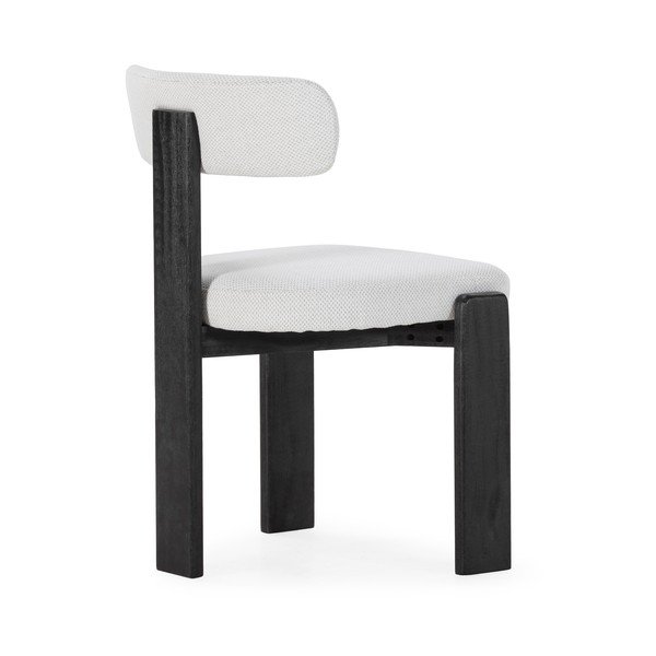 Czarne/jasnoszare tapicerowane krzesła zestaw 2 szt. Nadia – MOME-image-2