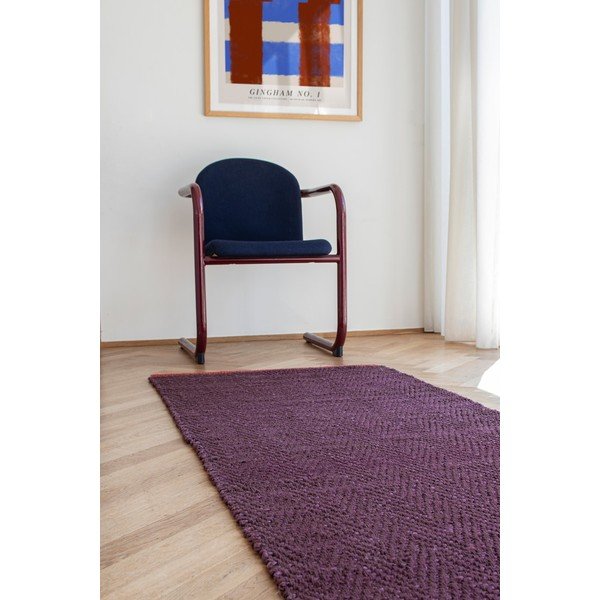 Bordowy chodnik z juty 70x150 cm Notes – Mette Ditmer Denmark-image-1