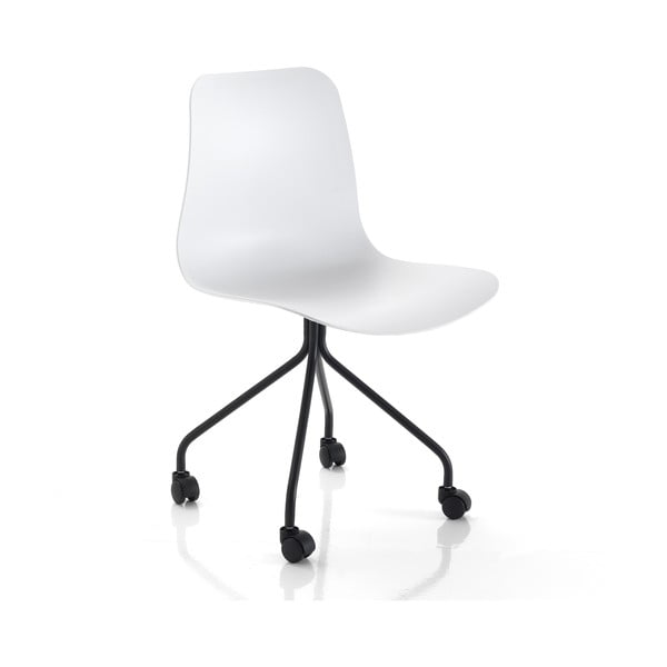 Białe krzesło biurowe Tomasucci Ely
