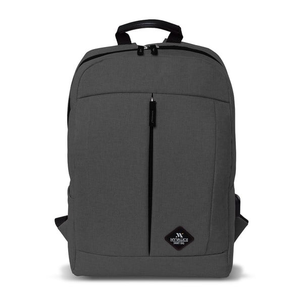 Szary plecak z portem USB My Valice GALAXY Smart Bag-image-3