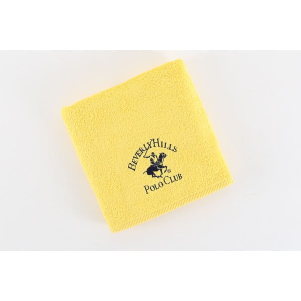 Ręcznik bawełniany BHPC 50x100 cm, jasnożółty
