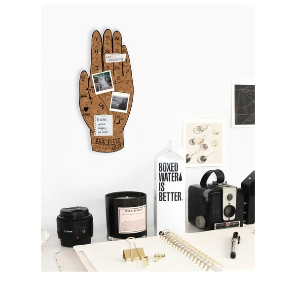 Korkowa tablica ścienna w kształcie dłoni Really Nice Things Rainbow, 50x57 cm-image-1