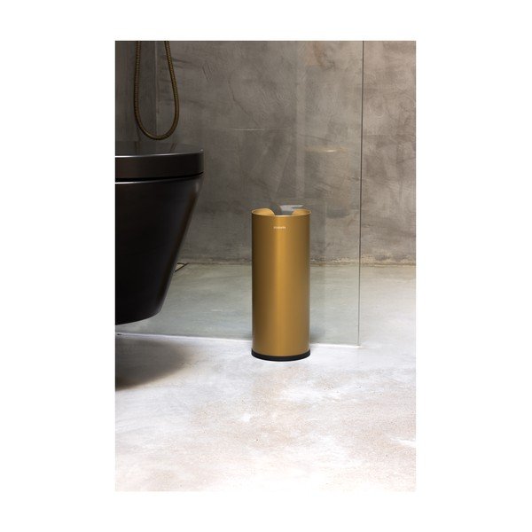 Stalowy stojak na papier toaletowy w kolorze złota ReNew – Brabantia-image-3