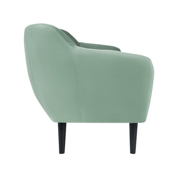 Miętowa sofa 2-osobowa z czarnymi nogami Mazzini Sofas Toscane-image-2