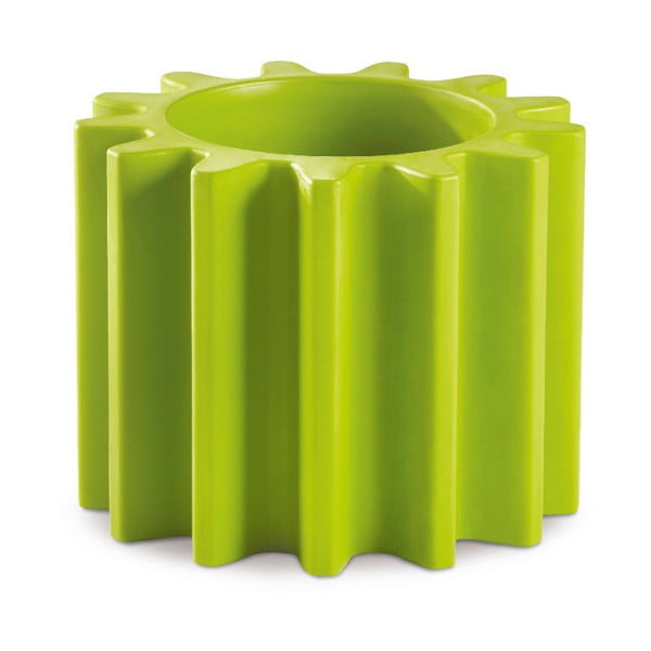 Zielona doniczka/stolik Slide Gear, 55 x 43 cm