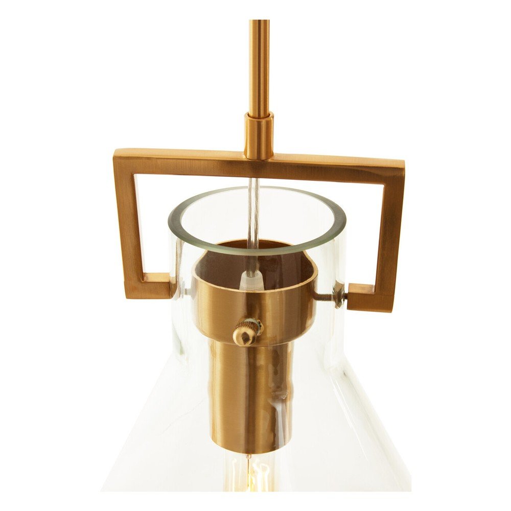 Metalowa lampa wisząca w kolorze złota ze szklanym kloszem ø 25 cm Trieste – Premier Housewares (zdjęcie 8)