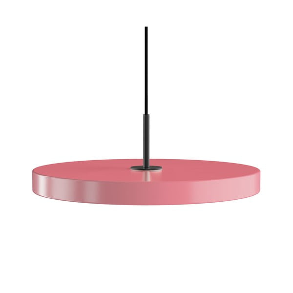 Różowa lampa wisząca LED z metalowym kloszem ø 43 cm Asteria Medium – UMAGE