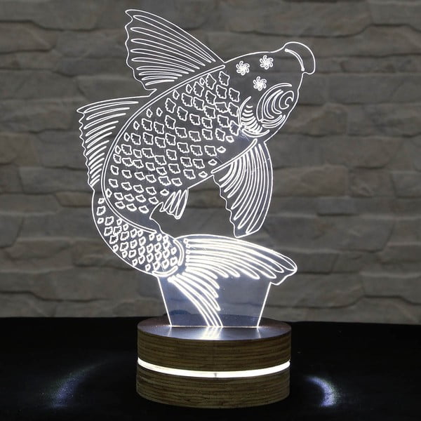 Lampa 3D stołowa Big Fish