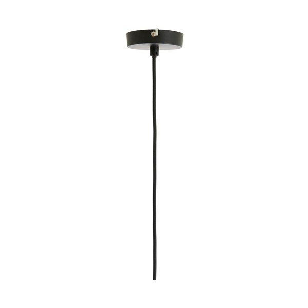 Szarobrązowa lampa wisząca z tekstylnym kloszem ø 10 cm Malaika – Light & Living-image-4