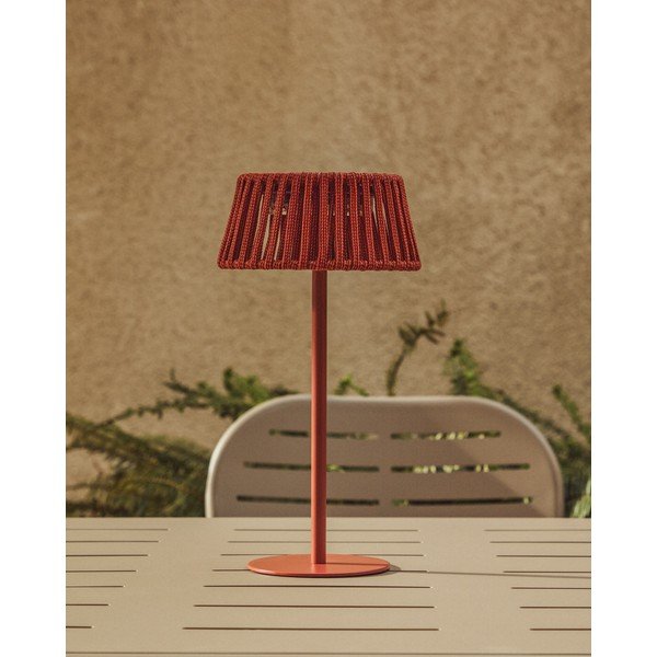 Lampa zewnętrzna stołowa/przenośna LED solarna (wysokość 30 cm) Aldet – Kave Home-image-1
