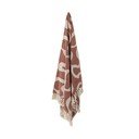 Brązowy koc z bawełny z recyklingu 130x160 cm Salobre – Bloomingville