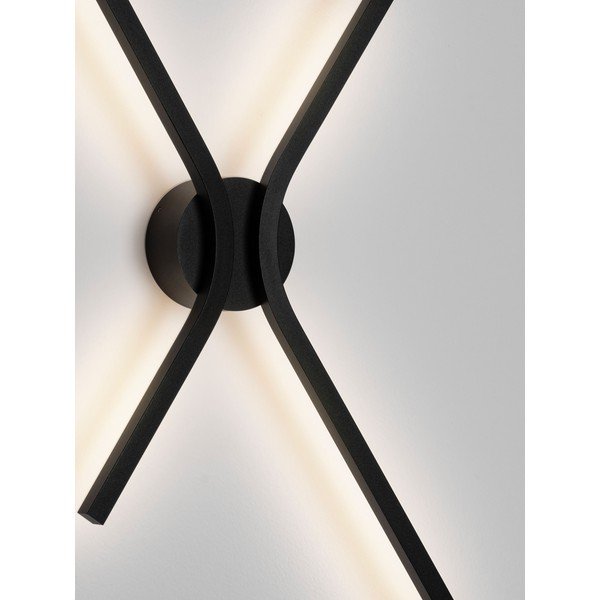 Aluminiowy kinkiet LED ze ściemniaczem w kolorze matowej czerni Akro – Nova Luce-image-2