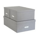 Zestaw 3 szarych pudełek Bigso Box of Sweden Inge