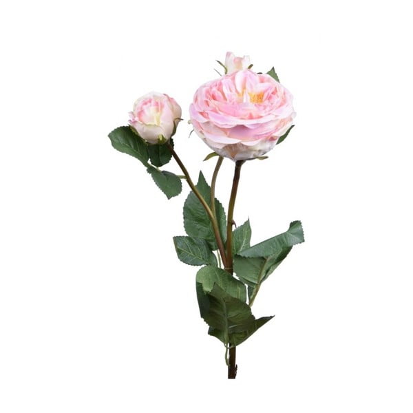 Sztuczny kwiat Ego Dekor jasnoróżowa róża