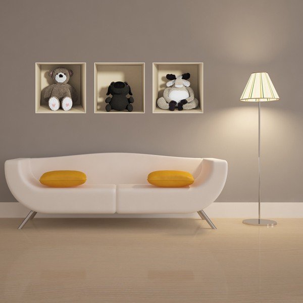 Zestaw 3 naklejek 3D Ambiance Toys-image-1