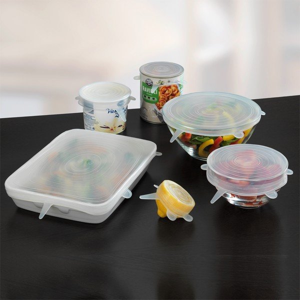 Silikonowe uniwersalne osłonki na żywność zestaw – Maximex-image-1