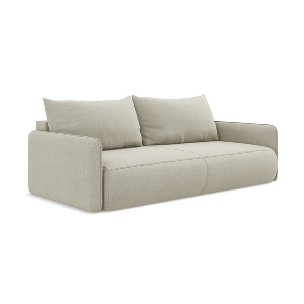 Kremowa rozkładana/ze schowkiem sofa 216 cm Nanea – Makamii-image-2