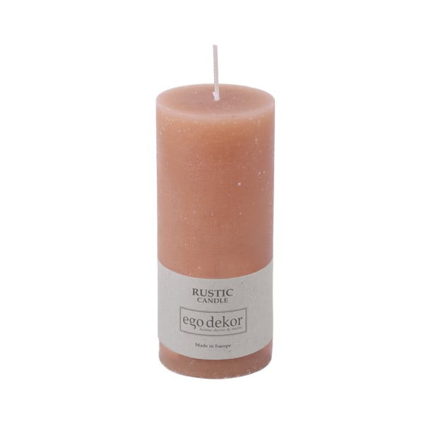 Różowa świeczka Rustic candles by Ego dekor Rust, 58 h