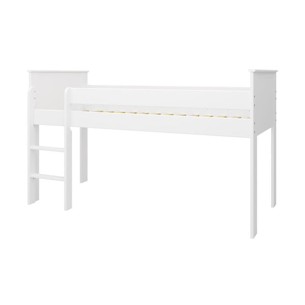 Białe podwyższone łóżko dziecięce 90x200 cm Alba – Tvilum-image-2